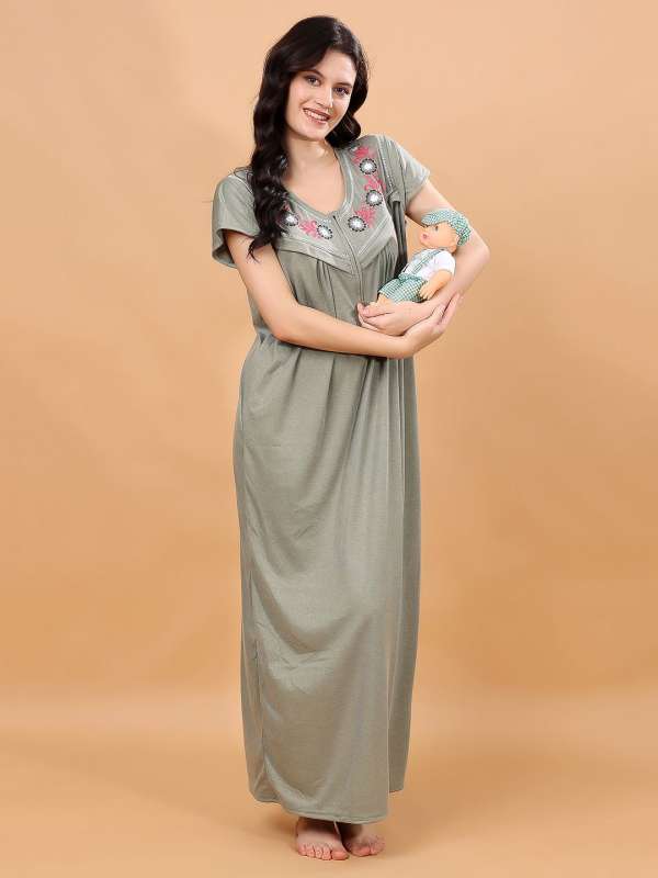 Hosiery nighty gown online sale
