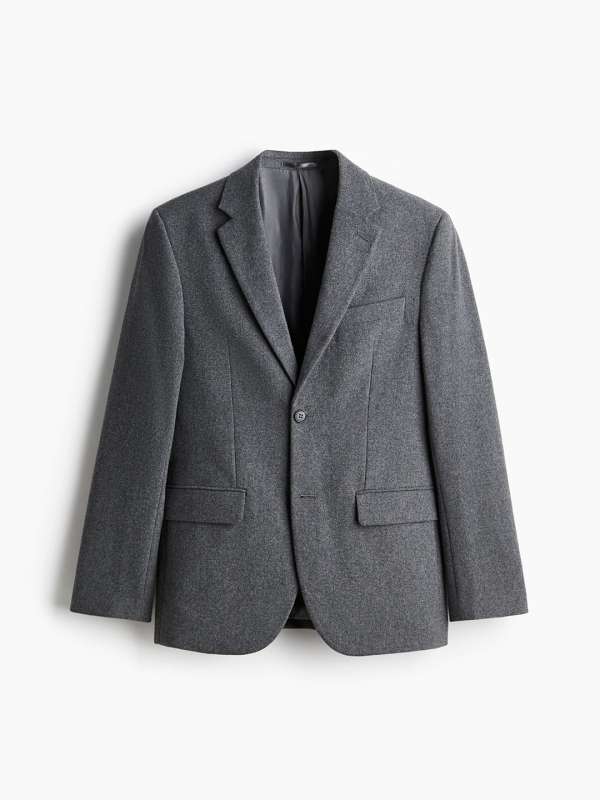 Mens gray wool blazer cheap