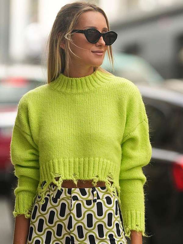 Neon green sweater hotsell