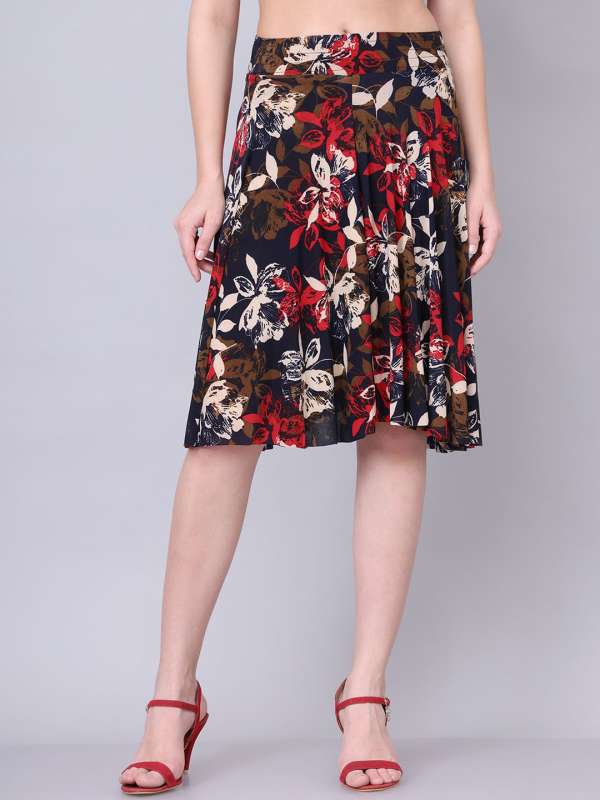 Flared skirts online jabong outlet