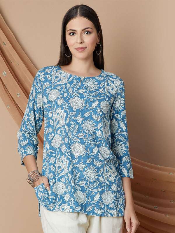 Melange kurtis online top