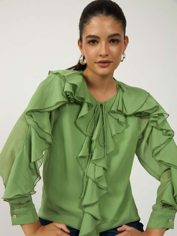 Ruffle blouse online best sale