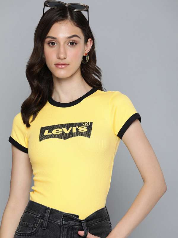 Levis Yellow Printed T Shirt 3768407.htm Buy Levis Yellow Printed T Shirt 3768407.htm online in India