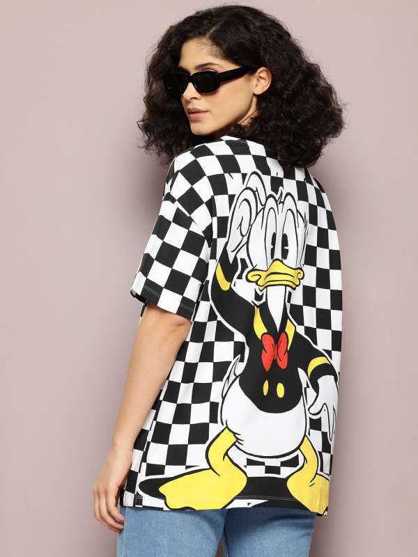 White donald duck t shirt on sale