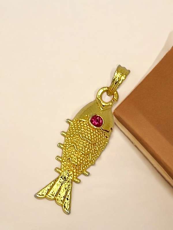 Gold Fish Pendant Buy Gold Fish Pendant online in India