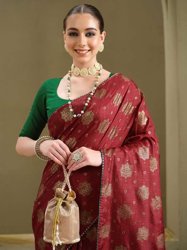 Choli style blouse for saree best sale