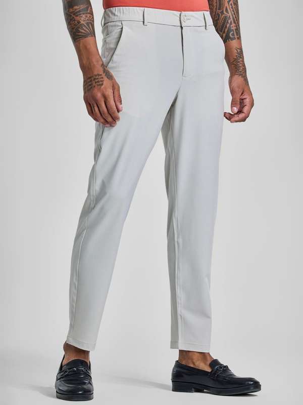 Off White Yellow Men Trousers Formal Buy Off White Yellow Men Trousers Formal online in India