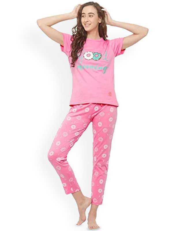 Pink Women Night Suits Buy Pink Women Night Suits online in India