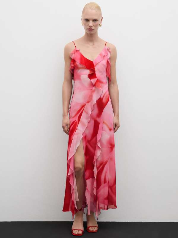 Cotton maxi dresses online myntra sales