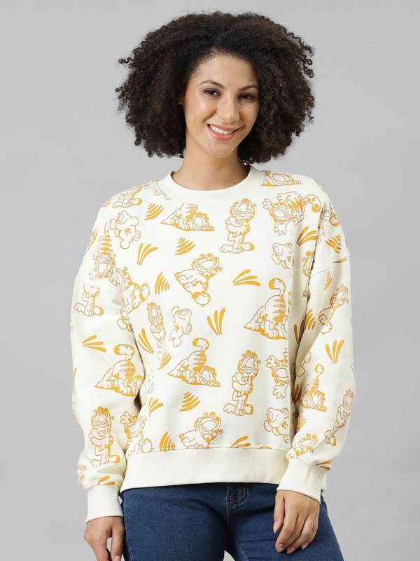 Garfield White Sweatshirts Buy Garfield White Sweatshirts online in India