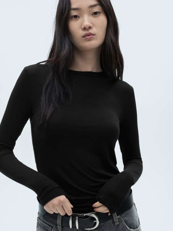 Full sleeve t shirts for womens online shop