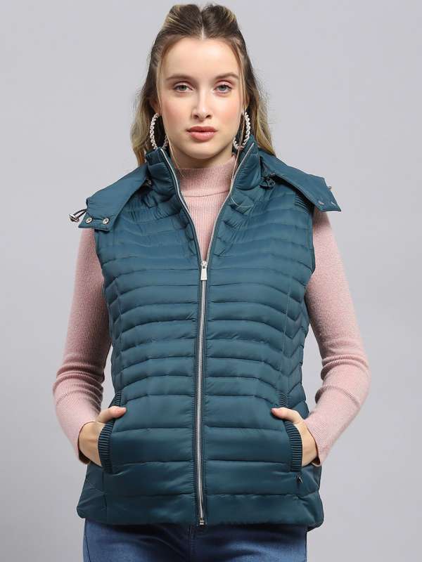 Teal colour jackets top