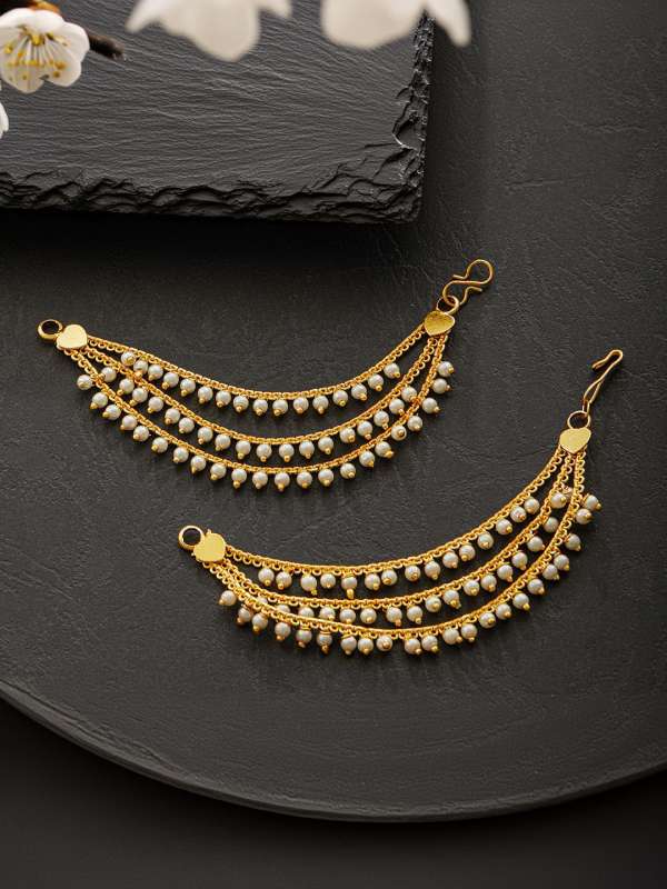 Indian gold ear chains designs shop