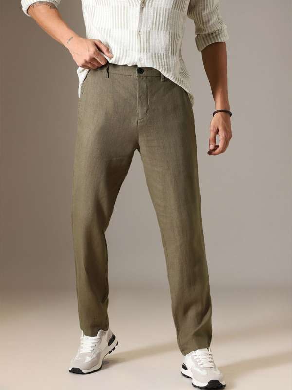 Buy linen trousers online cheap