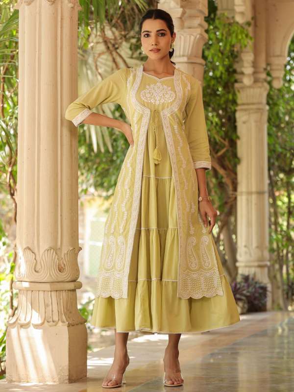 Women Green Dress Dresses Shrug Buy Women Green Dress Dresses Shrug online in India
