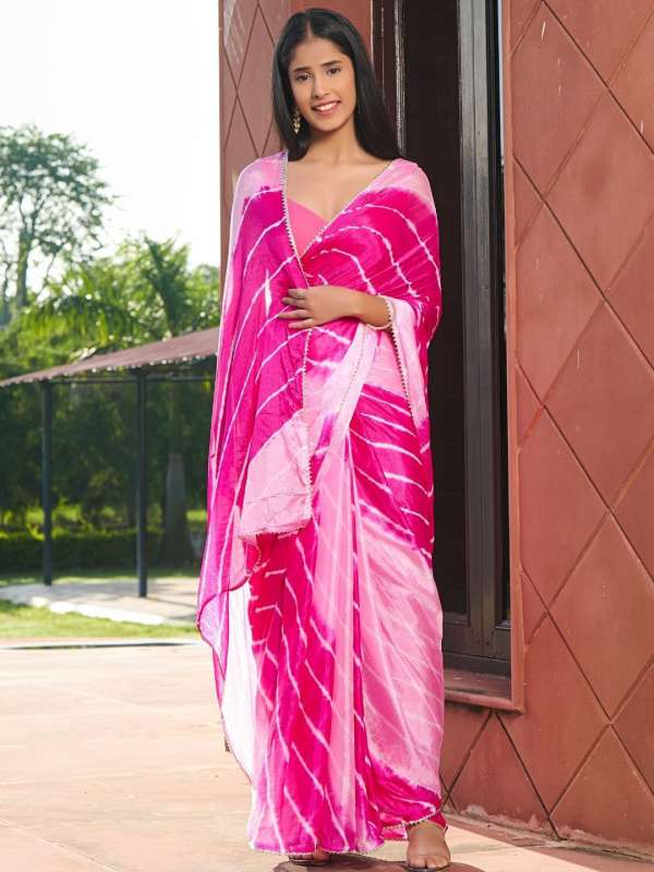 Gota patti saree myntra 2025
