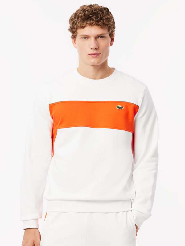 Lacoste White Printed Sweatshirt Buy Lacoste White Printed Sweatshirt online in India
