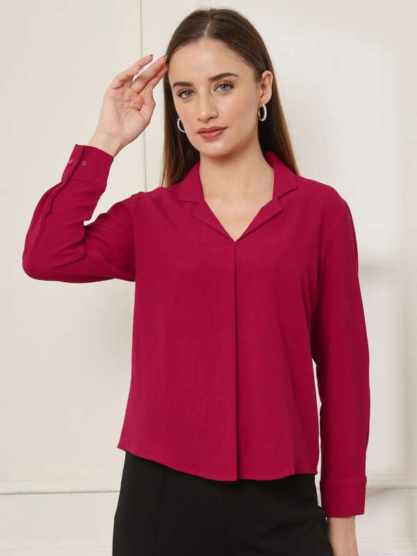 Red Formal Tops Buy Red Formal Tops online in India
