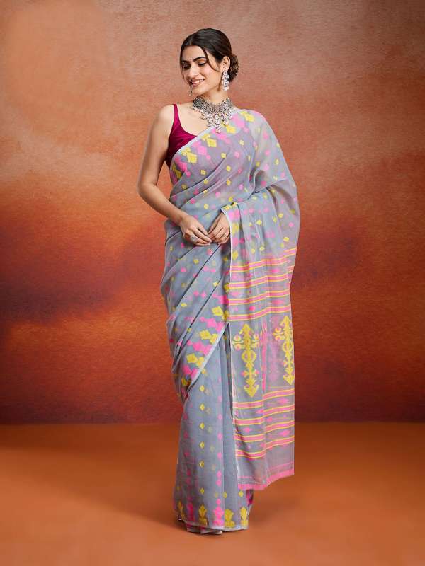Jamdani Saree Buy Jamdani Saris Online in India Myntra