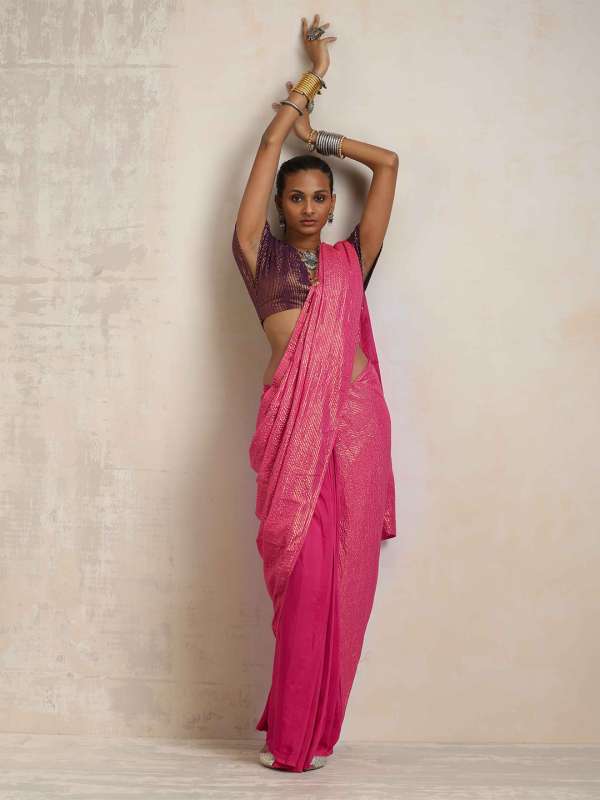 Pink Apparel Women Ethnic Wear Saree Buy Pink Apparel Women Ethnic Wear Saree online in India