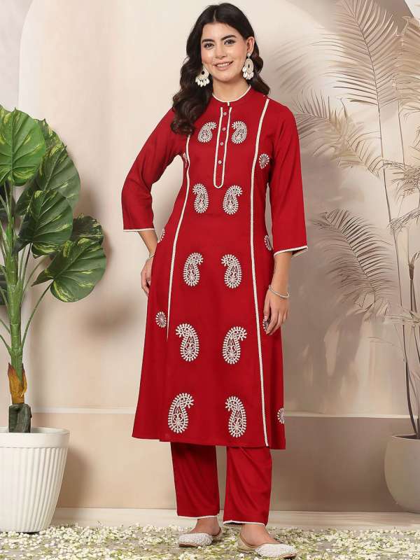 Red Women Kurtas Kurtis Lakshita Buy Red Women Kurtas Kurtis Lakshita online in India