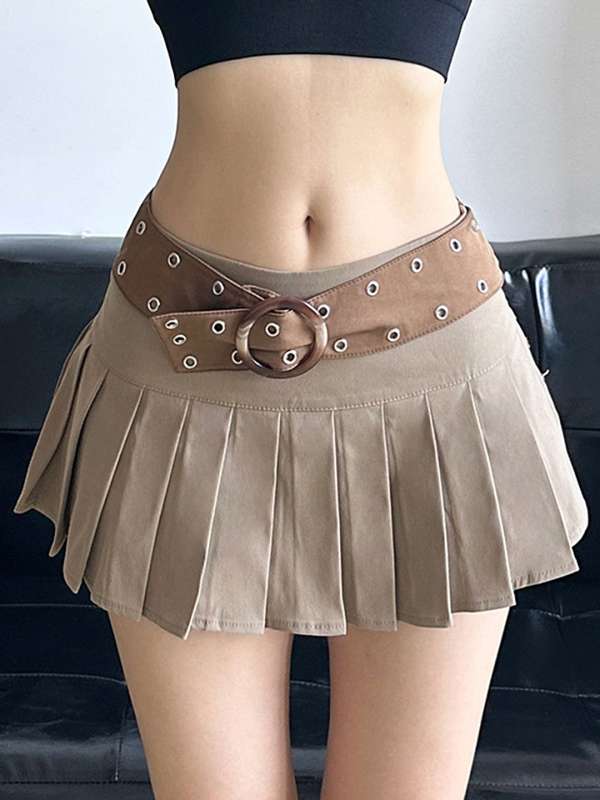 Women Khaki Skirts Buy Women Khaki Skirts online in India