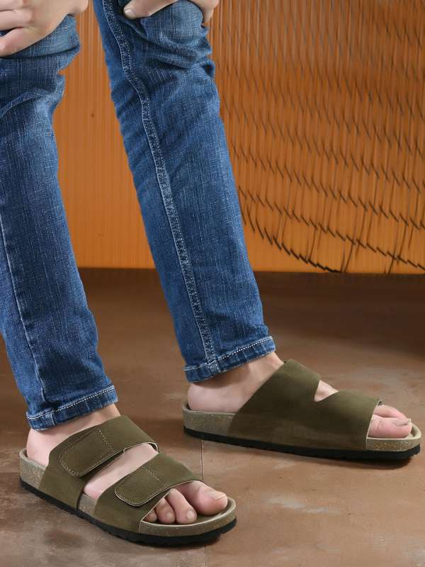 Leather sandal gents top