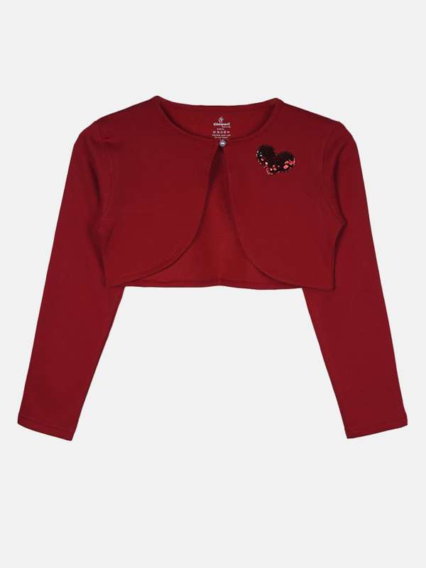 Ladies red shrug deals