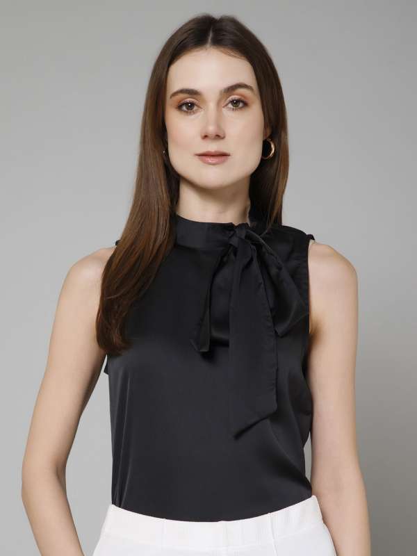 Sleeveless formal tops on sale