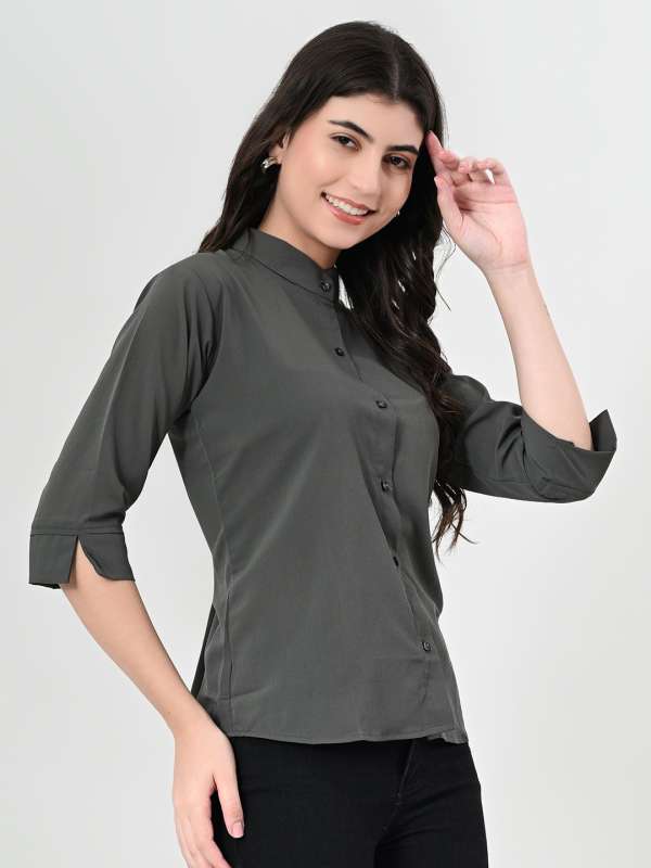 Grey casual shirt shop
