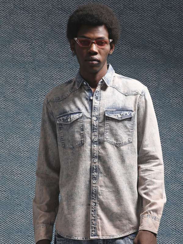 White Denim Shirts Buy White Denim Shirts online in India
