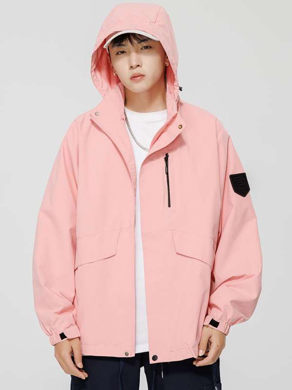 Pink hooded jacket outlet