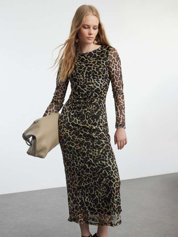 Animal Print Maxi Dress Buy Animal Print Maxi Dress online in India