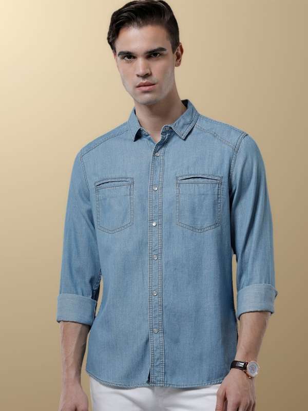 Denim Shirts Buy Denim Shirts for Women Men Online Myntra