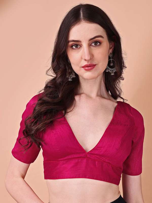 Elegant V Neck Blouses for Every Occasion - Available on Myntra