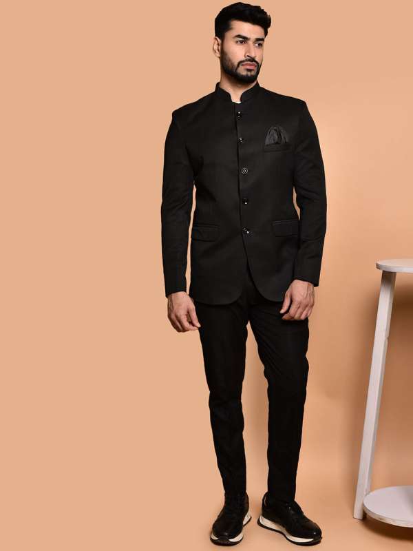 Mandarin collar blazer mens shop