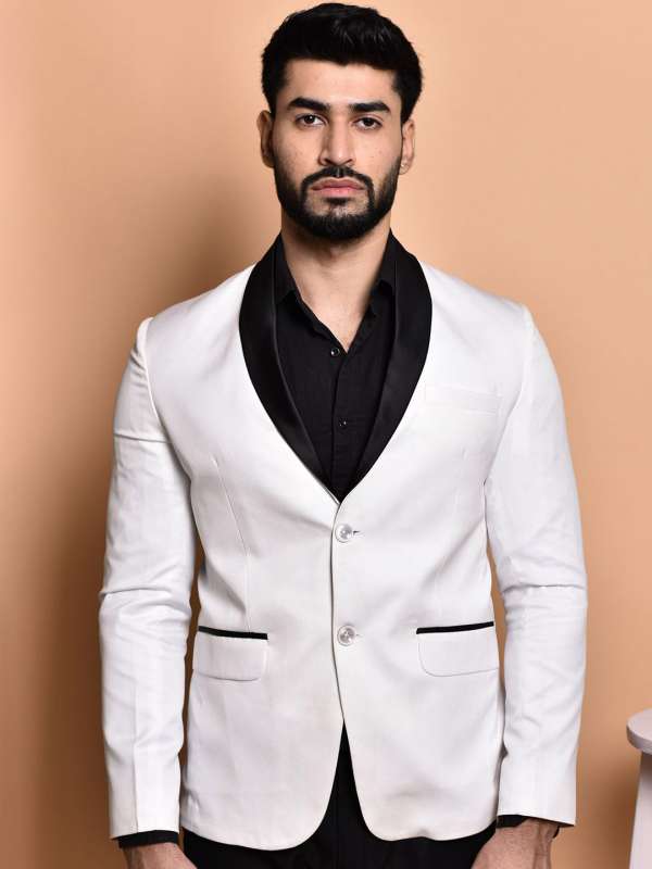 Men White Blazer Buy Men White Blazer online in India