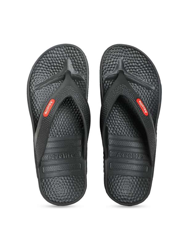 Aqualite Mens Black Slipper Pg 535 N Buy Aqualite Mens Black Slipper Pg 535 N online in India