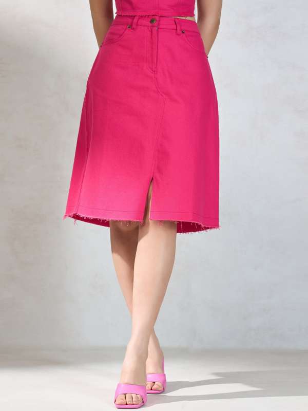 Knee length skirts online india clearance