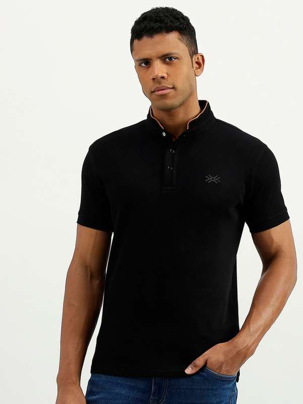 Stand up collar t shirt best sale
