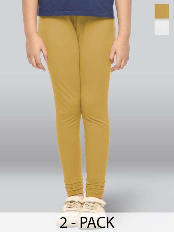 Girls gold leggings top
