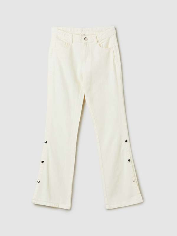 White colour jeans for girls cheap