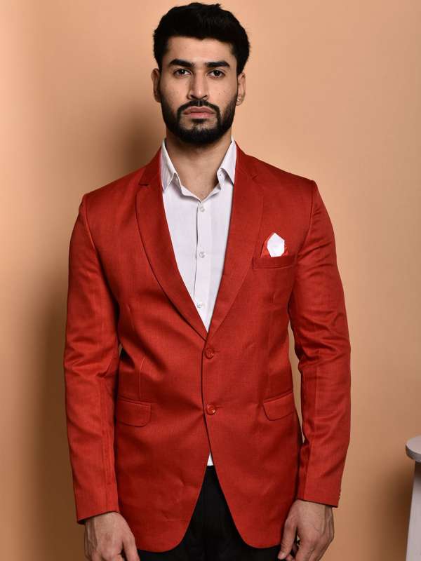 Buy Red Blazer for Men Online in India Myntra