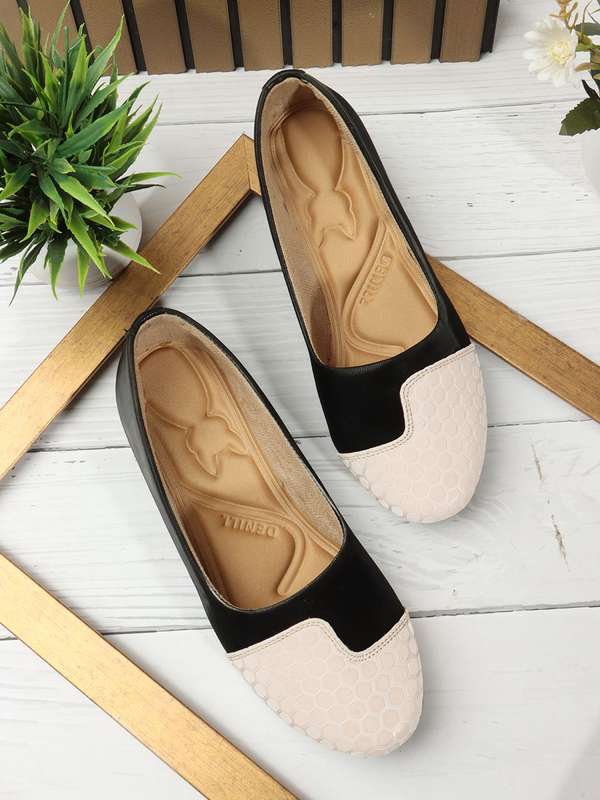 Cream Women Ballerina Shoes - Buy Cream Women Ballerina Shoes online in  India