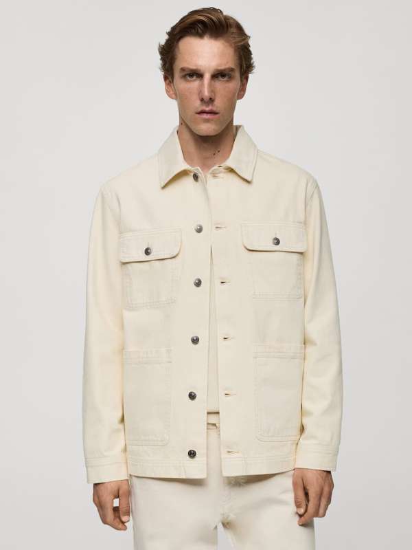 Mango cream jacket cheap