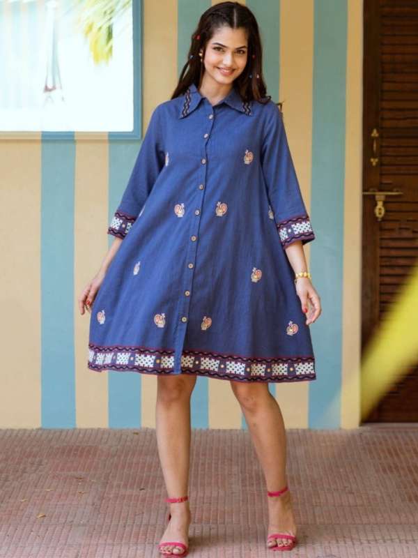Knee length one piece on myntra new arrivals