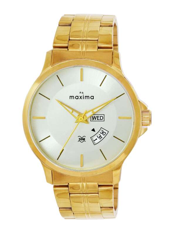 Maxima gold watches for mens hotsell