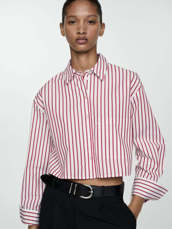 mango striped shirt