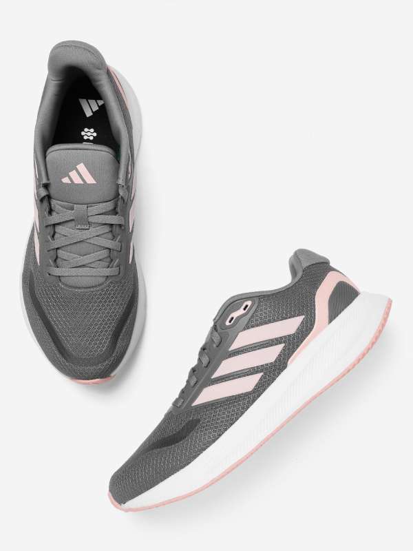 Adidas grey and pink shoes on sale