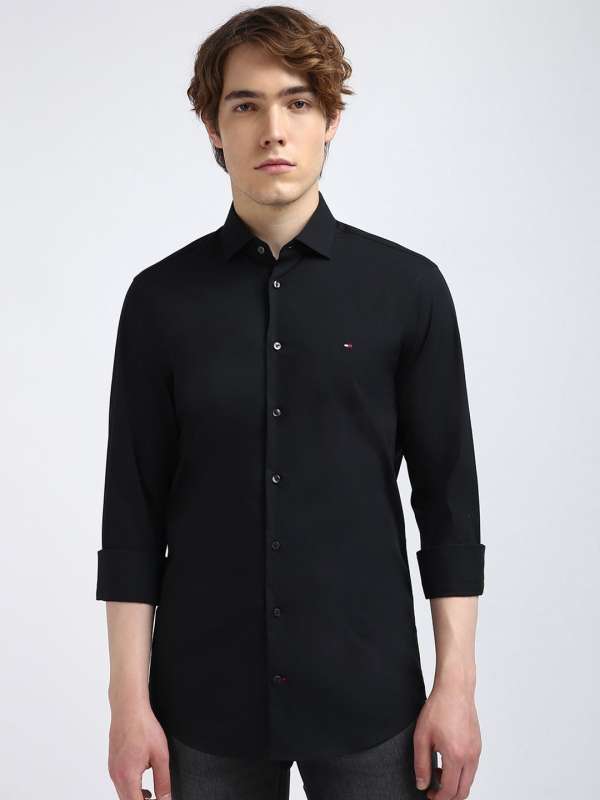 Buy Black Men Shirts Tommy Hilfiger online in India